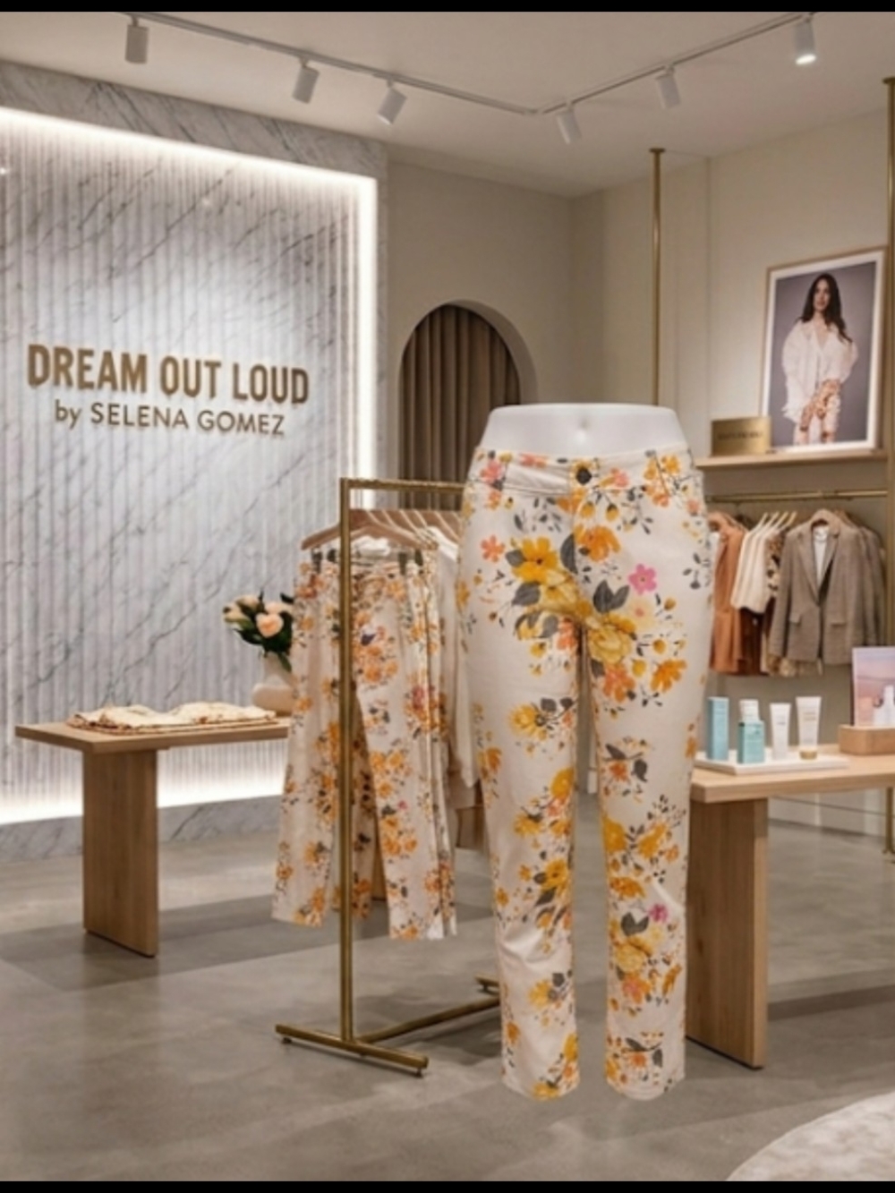 Selena Gomez Dream Out Loud Designer Floral Pants